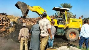 جهاز البيئة بالشرقية يشن حملة مفاجئة على 375 مكمورة فحم بمركز بلبيس