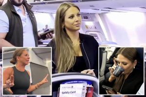 “سيدة الطائرة المجنونة” تيفاني جوماس تعيد تشكيل حركة إصبعها سيئة السمعة وهي تحلق في السماء مرة أخرى