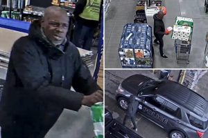 رجل متهم بسرقة سيارة شرطي يظهر في مطعم Lowe’s المحلي لتنفيذ المهمات، ولا يزال طليقًا