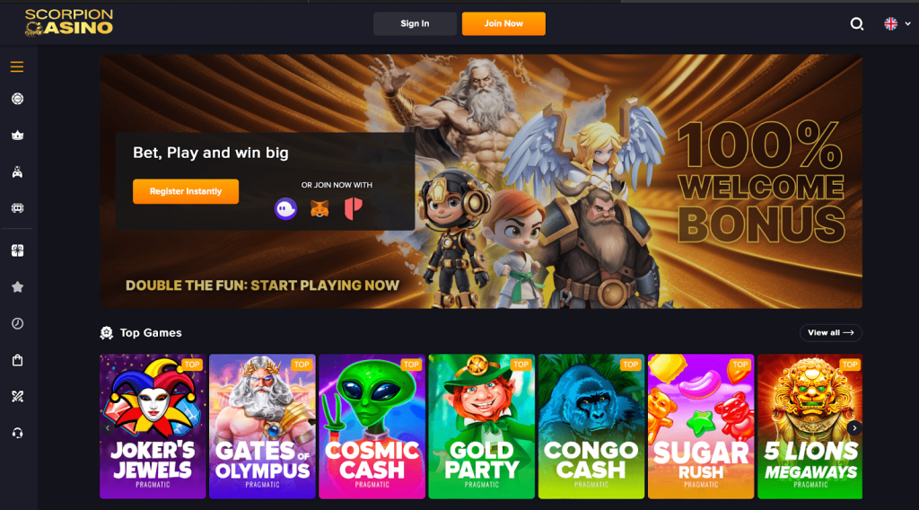 Scorpion Casino هو أفضل رمز كازينو يمكنك شراؤه الآن وإليك السبب