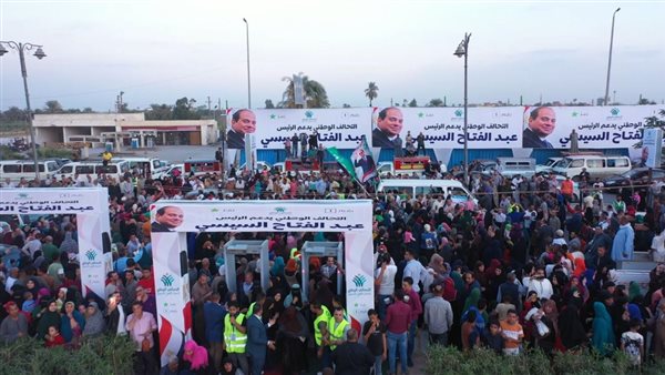 مؤتمرات حاشدة للتحالف الوطني لدعم وتأييد السيسي في الانتخابات الرئاسية | صور