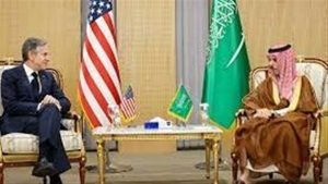 اتصال بين وزير الخارجية الأمريكي ونظيره السعودي بشأن الهدنة الإنسانية بغزة