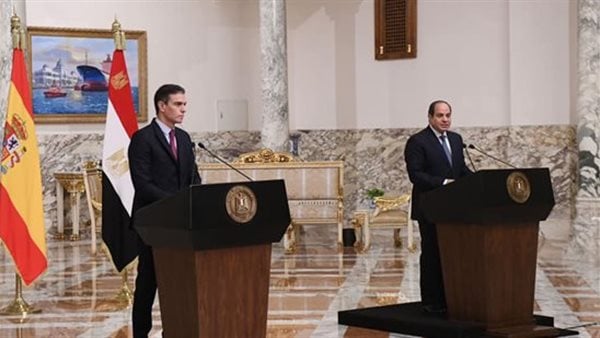 رئيسا وزراء إسبانيا وبلجيكا يلتقيان السيسي وأبو الغيط بالقاهرة