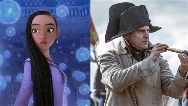 تعرف على إيرادات فيلم Wish وNapoleon في البوكس أوفيس بعطلة عيد الشكر