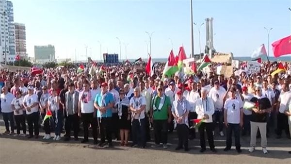 مظاهرة حاشدة مؤيدة لفلسطين في كوبا بالقرب من السفارة الأمريكية.. شاهد