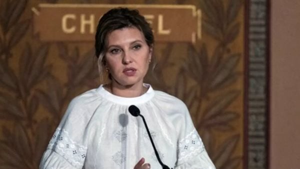 زوجة زيلينسكي تتعرض لهجوم شرس بسبب رد فعلها على انفجارات كييف