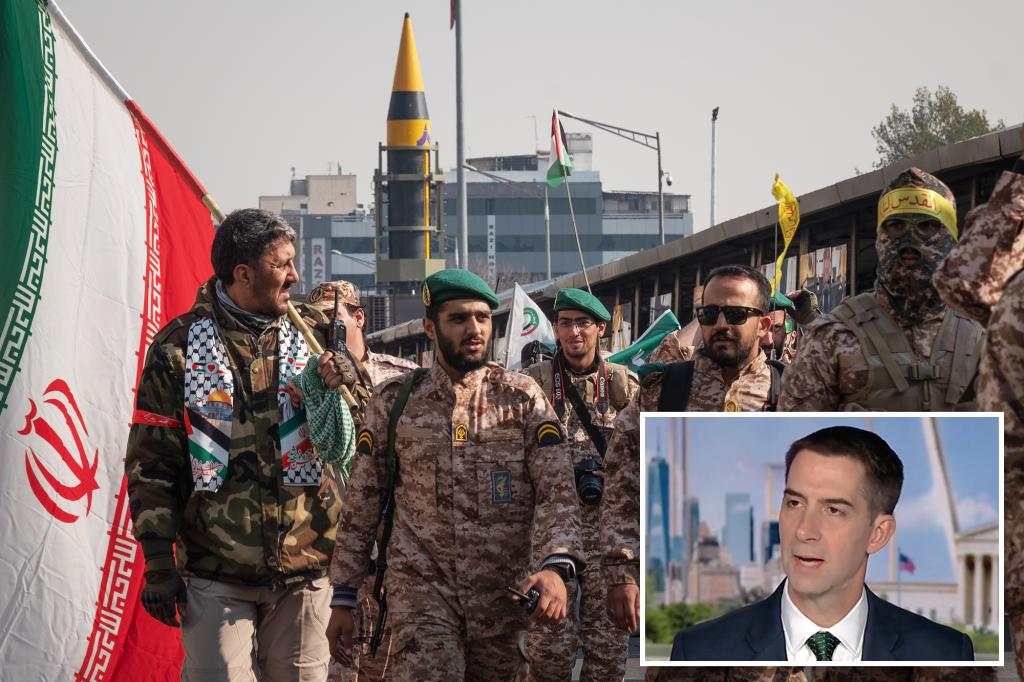 يقترح السيناتور توم كوتون “انتقامًا واسع النطاق” ضد إيران