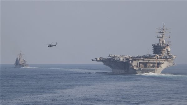القيادة المركزية الأمريكية تعلن وصول حاملة الطائرات أيزنهاور إلى مياه الخليج العربي