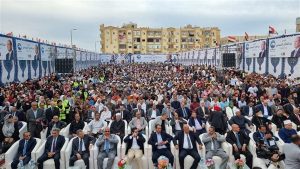 أهالي حلايب وشلاتين خلال مؤتمر دعم السيسي بالغردقة: «نحن معك»