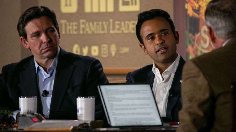 يشارك DeSantis و Ramaswamy قصصًا شخصية خلال الحملة الانتخابية حول إجهاض زوجاتهم