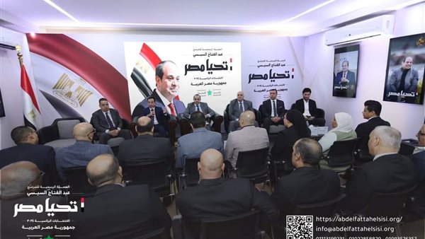 الحملة الرسمية للمرشح الرئاسي عبدالفتاح السيسي تستقبل وفدا من نقابة النقل الجوي