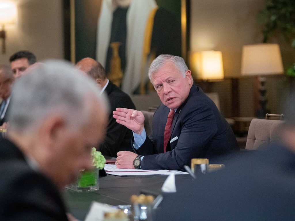 ملك الأردن يرفض أي خطة لاحتلال إسرائيل أجزاءً من غزة