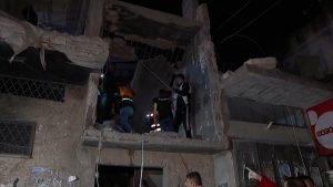 استشهاد 5 فلسطينيين بقصف إسرائيلي على مقر حركة فتح بمخيم بلاطة في نابلس