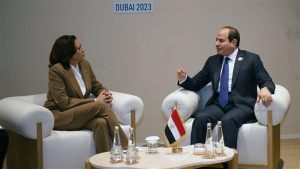 شكر مصر ورفض التهجير.. تفاصيل لقاء السيسي ونائبة الرئيس الأمريكي