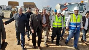 اصطفاف سيارات ومعدات الطوارئ لمواجهة السيول والأزمات في سيناء