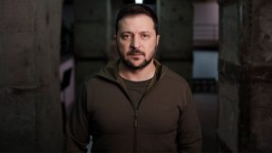 زيلينسكي يلقي كلمة أمام أعضاء مجلس الشيوخ الأمريكي خلال إحاطة سرية حول المساعدات العسكرية المتوقفة لأوكرانيا وإسرائيل