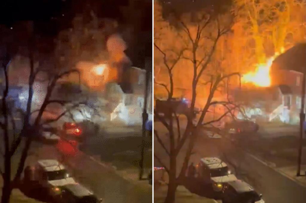 يُظهر مقطع فيديو Wild انفجار منزل في فيرجينيا حيث كان الضباط يحاولون تقديم مذكرة تفتيش