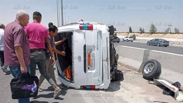 بينهم 3 مجهولين.. ننشر أسماء مصابي حادث انقلاب ميكروباص غرب بورسعيد