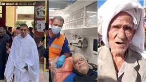 مشاهد من قلب الانتخابات| وفاة ناخبين.. مريض يدلي بصوته من الإسعاف.. ومعتمر يتوجه للجنة بملابس الإحرام