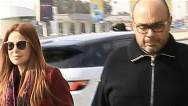 وليد مصطفى وزوجته كارول سماحة يصوتان في الانتخابات الرئاسية