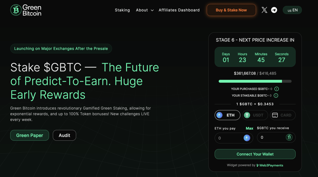 يستمر البيع المسبق للبيتكوين الخضراء في إثارة الإعجاب، حيث جمع 360 ألف دولار في الأسبوع الأول مع اندفاع المتداولين إلى التنبؤات المبهجة