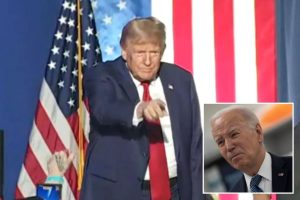 يتجاهل ترامب منافسيه من الحزب الجمهوري، ويصف بايدن “الفاسد” باعتباره “تهديدًا للديمقراطية” خلال مسيرة استمرت 90 دقيقة في نيو هامبشاير