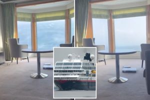 تظهر مقاطع فيديو مرعبة سفينة سياحية نرويجية تهتز بسبب أمواج هائلة قبل انقطاع التيار الكهربائي الذي أدى إلى توقف الملاحة