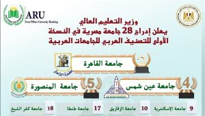 وزير التعليم العالي يعلن إدراج 28 جامعة مصرية في النسخة الأولى للتصنيف العربي