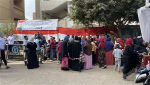 توافد كبير من الناخبين للمشاركة في الانتخابات الرئاسية بلجان أبو النمرس.. صور