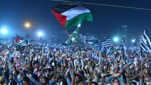 مهرجان حاشد في باكستان رفضا للعدوان الإسرائيلي على غزة