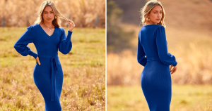 أظهر منحنياتك مع هذا الفستان ذو السترة المناسب لقوامك