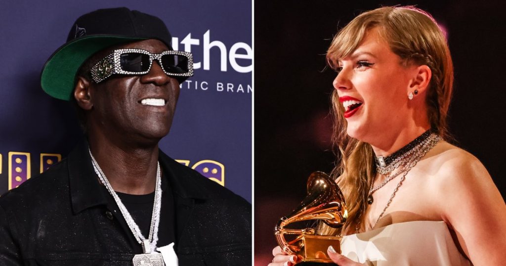 “King Swiftie” Flavor Flav “فخور جدًا” بتايلور سويفت بعد فوزه بجائزة جرامي لعام 2024 (حصريًا)