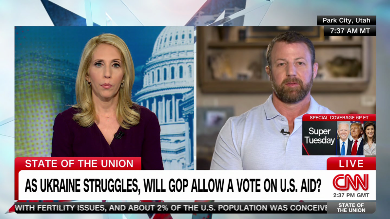 ويتوقع عضو مجلس الشيوخ عن الحزب الجمهوري أن يمرر مجلس النواب صفقة الحدود الجديدة المحتملة مع أوكرانيا