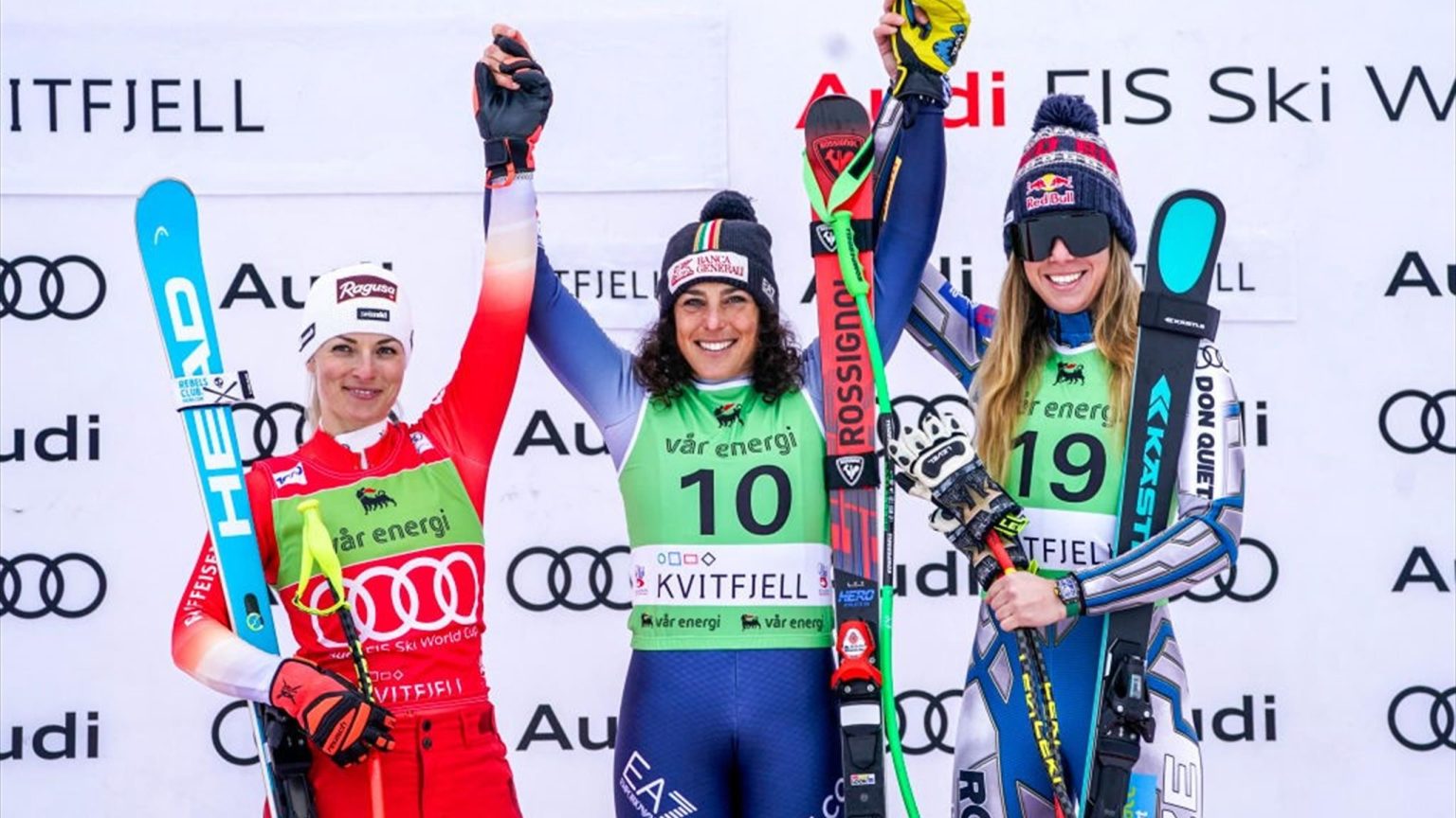 Brignone يقلص الفجوة بفوز Super-G في Kvitfjell
