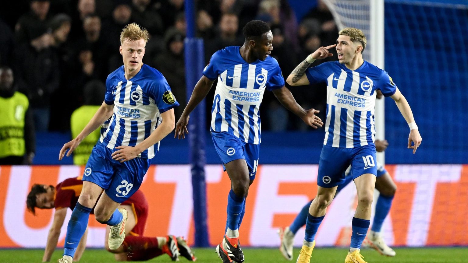 برايتون 1-0 روما (1-4 في مجموع المباراتين): جمال داني ويلبيك بلا جدوى مع خروج النوارس المفعم بالحيوية من الدوري الأوروبي