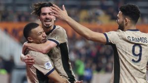 مونبلييه 2-6 باريس سان جيرمان: كيليان مبابي يسجل ثلاثية ويقترب فريق لويس إنريكي من اللقب