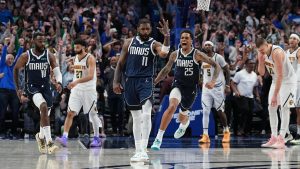 الدوري الأميركي للمحترفين: كيري إيرفينغ يسجل هدفاً رائعاً في فوز دالاس مافريكس، وفيكتور ويمبانياما يتألق أمام بروكلين نتس