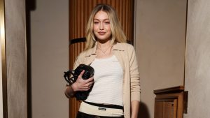 بملابسها الداخلية المكشوفة، جيجي حديد هي فتاة Miu Miu المثالية