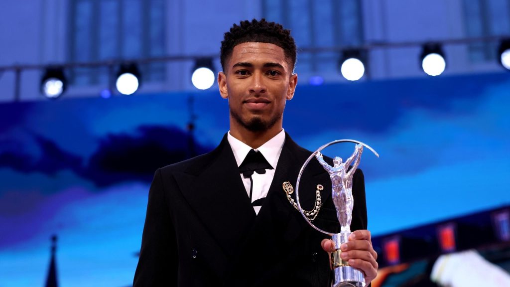 يأمل جود بيلينجهام في الفوز بدوري أبطال أوروبا والدوري الإسباني ويورو 2024 مع إنجلترا هذا الصيف بعد جائزة لوريوس