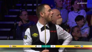 بطولة العالم للسنوكر: “من كان هذا؟” – تم طرد المتفرج بعد الصراخ على تسديدة مارك ألين