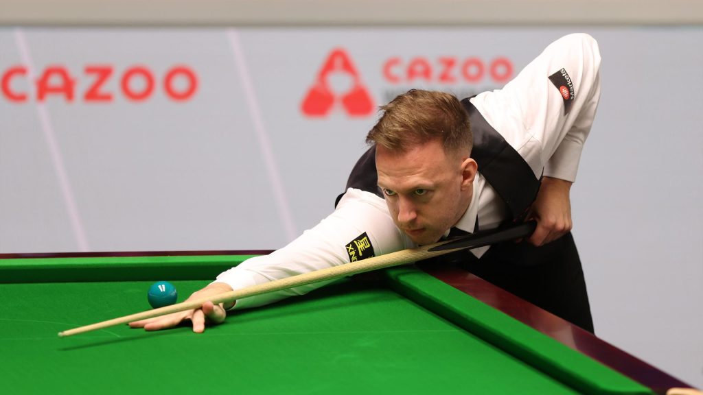 يكافح جود ترامب من أجل التعادل مع جاك جونز بعد أن سيطر على الجلسة الصباحية في ربع نهائي بطولة العالم