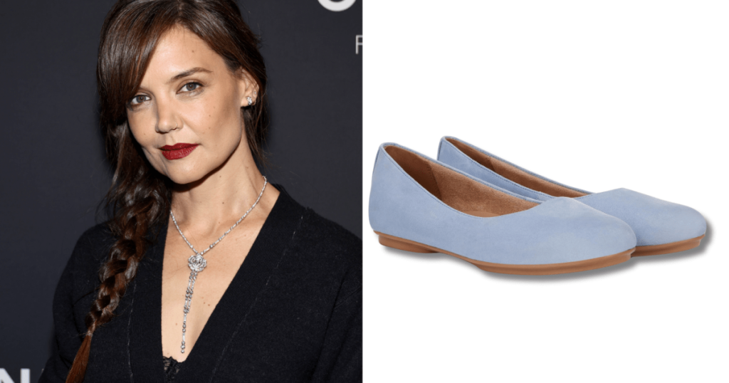 احصل على حذاء Katie Holmes’ Powder Blue Flats بسعر أقل – 80 دولارًا فقط!