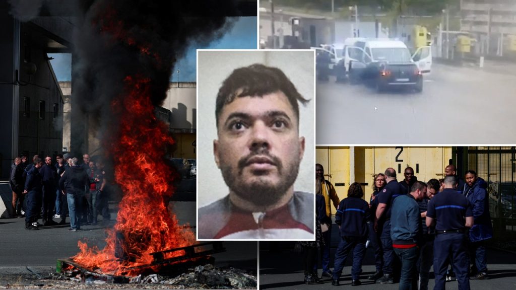 مطاردة “غير مسبوقة” في فرنسا بعد قيام مسلحين بإلقاء القبض على رجل عصابة معروف باسم “الذبابة” خارج السجن وقتل اثنين من الحراس