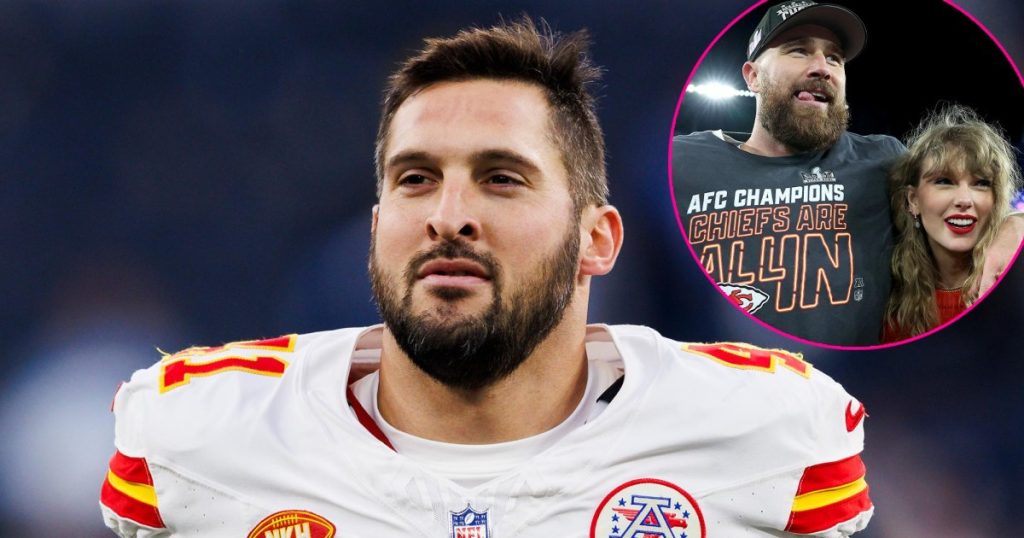 يقول جيمس وينشستر من Chiefs أن ترافيس كيلسي كان “يحمر خجلاً” أثناء ظهور تايلور سويفت الأول في اللعبة