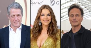 هيو جرانت وأرون نايار من إليزابيث هيرلي يدعمانها في العرض الأول لفيلم “سري للغاية”