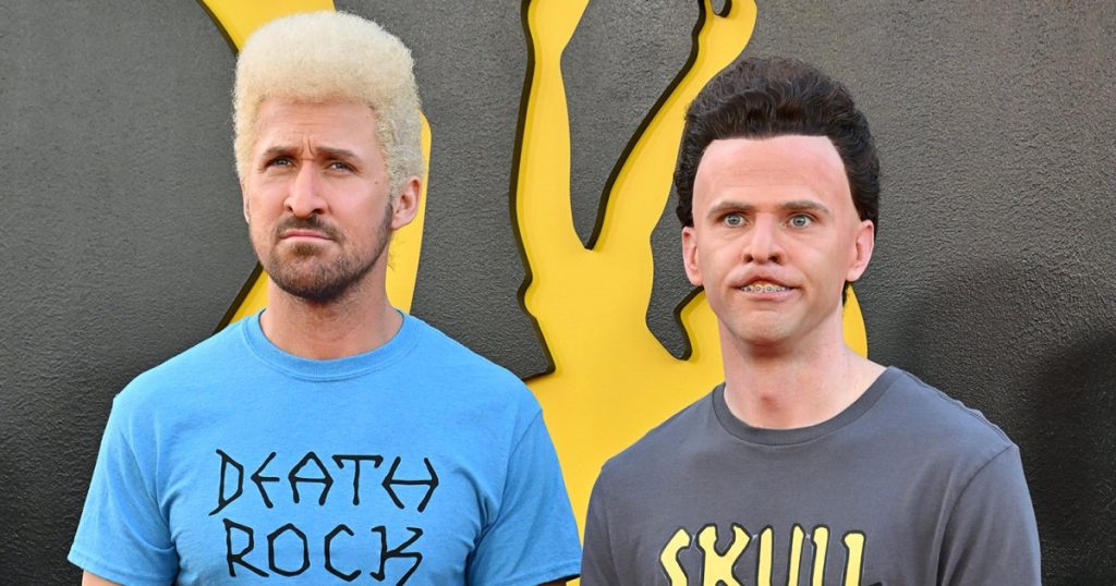 ريان جوسلينج وميكي داي يحافظان على فيلم “Beavis and Butt-Head” من SNL على قيد الحياة على السجادة الحمراء لـ “The Fall Guy”