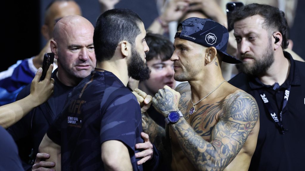 UFC 302 LIVE – إسلام ماخاتشيف يدافع عن لقب الوزن الخفيف ضد داستن بوارييه، وشون ستريكلاند أيضًا في المنافسة