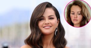سيلينا جوميز تظهر بجمال نادر في صورة سيلفي بدون مكياج وهي ترتدي قلادة على شكل حرف “B” لصديقها بيني بلانكو