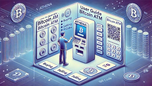 كيفية استخدام أجهزة الصراف الآلي Athena Bitcoin