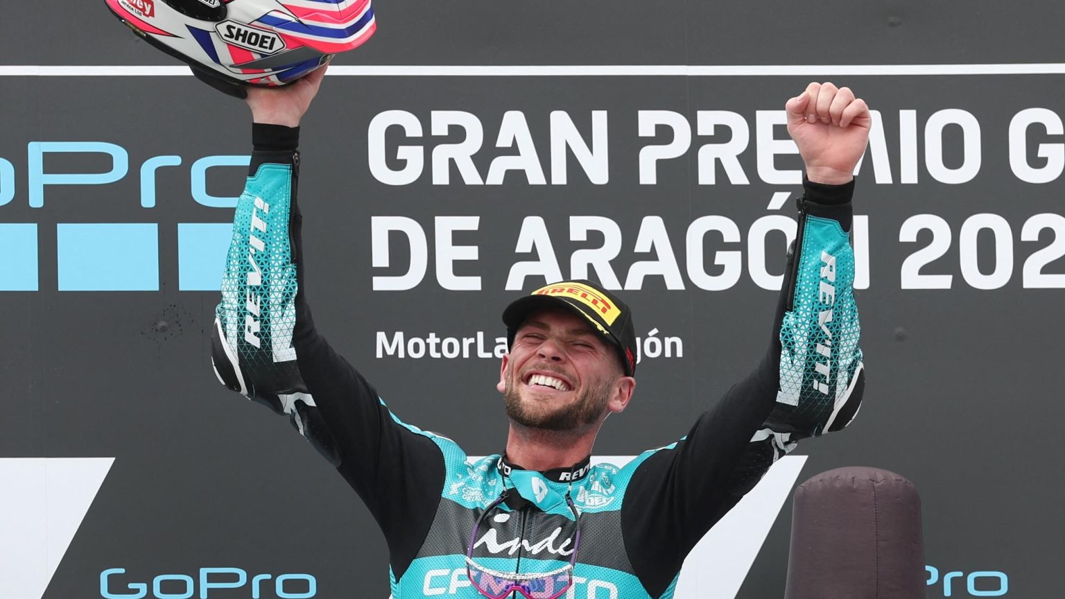 جيك ديكسون يعيش “حلمه المطلق” بعد فوزه الأخير في Moto2 في أراغون بعد أن عانى من “كابوس” في بداية الموسم